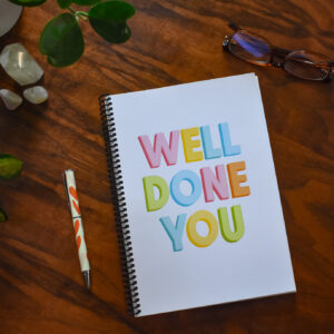 Well Done You - 2026/27 Undated 52-Week Goal Planner